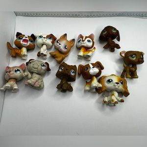 Littlest pet shop dog LOT of 11